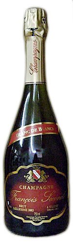 Шампанское Блан де Блан, Гран Крю - нефильтрованное.