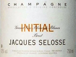 INITIAL - Jacques Sellose Champagne l ИНИЦИАЛЬ, Блан де Блан, Гран Крю - Жак Селос (шампанское Франция) l купить цена доставка