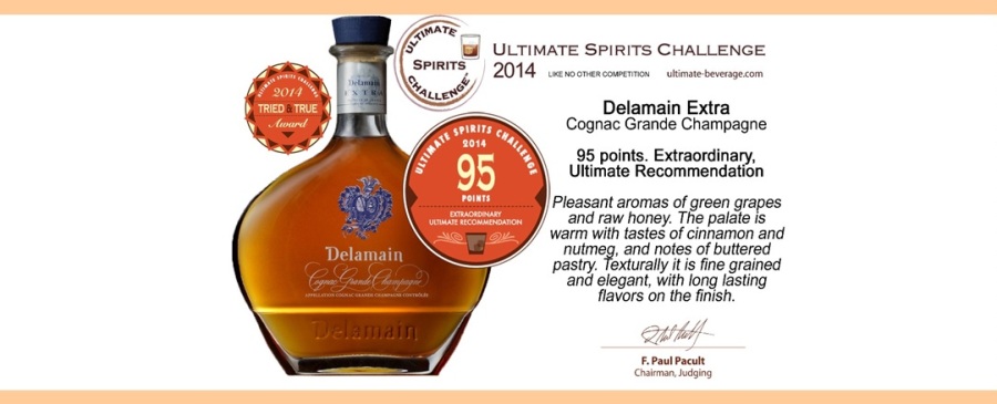 extra delamain cognac 45 let diplom