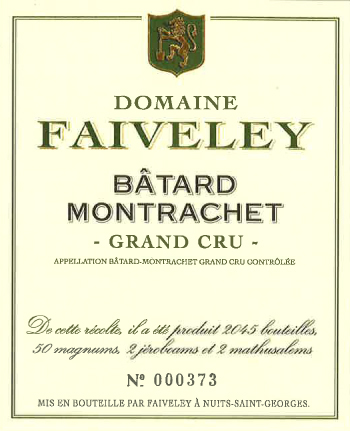 БАТАР МОНРАШЕ Гран Крю - Фэвле l BATARD-MONTRACHET Faiveley