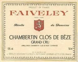Фэвле - Шамбертен Кло де Без l Faiveley - Chambertin Clos de Beze