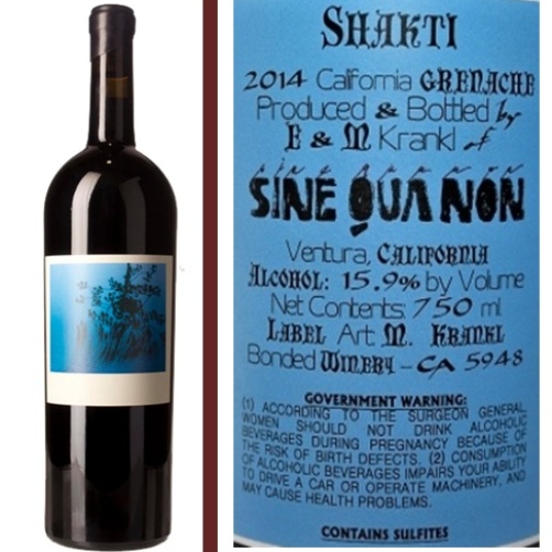 sine qua non - shakti grenache 2014