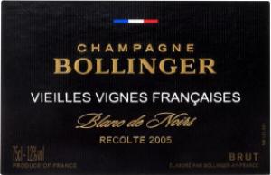 вьей винь франсез боланже \ vieilles vignes francaises bollinger champagne 2005 \ цена дорогое шампанское и лучшее