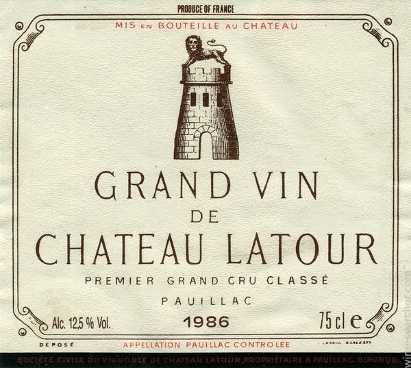 Chateau Latour l Шато Латур 1982-1986-1995-1996-1998-2000-2003-2005-2006-2007-2008